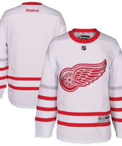 Custom Detroit Red Wings White 2017 Centennial Classic Stitched Hockey Jersey