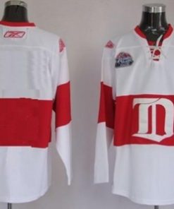 Custom Detroit Red Wings White Winter Classic Jersey