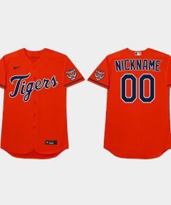 Custom Detroit Tigers 2021 Players' Weekend Nickname Jersey Orange