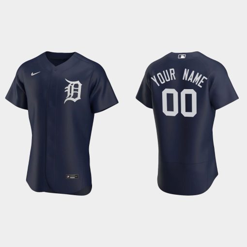 Custom Detroit Tigers Navy Flex Base 2020 Alternate Jersey