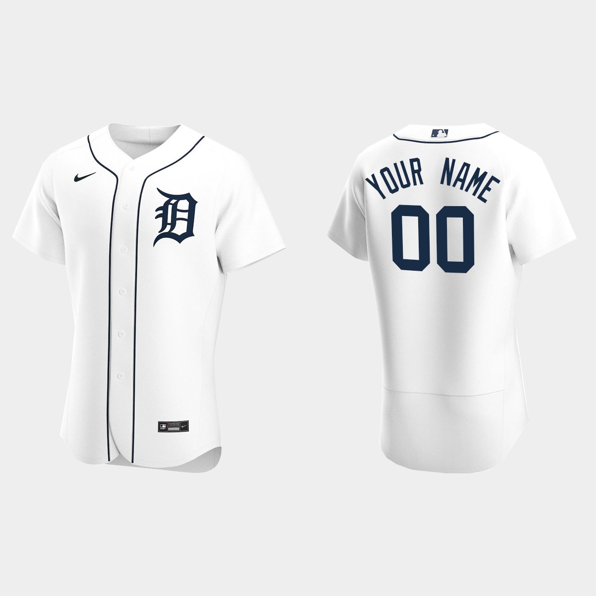 Custom Detroit Tigers White Flex Base 2020 Home Jersey - Heretro.com