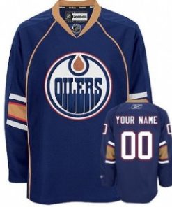 Custom Edmonton Oilers Blue Thrid Jersey