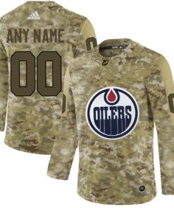 Custom Edmonton Oilers Camo Jersey