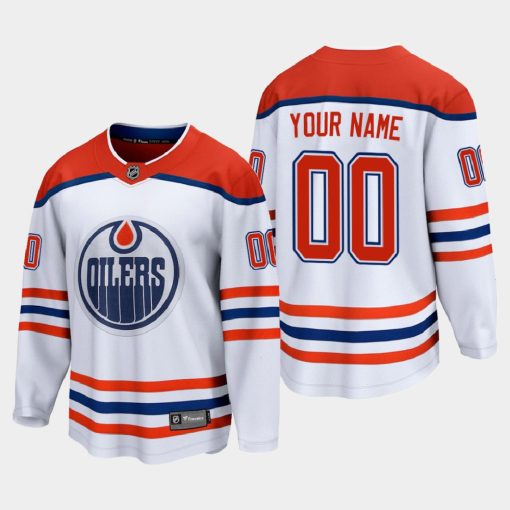 Custom Edmonton Oilers Special Edition 2021 White Jersey