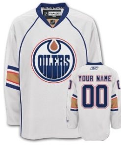 Custom Edmonton Oilers White Jersey