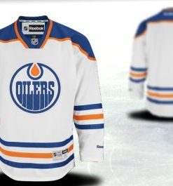 Custom Edmonton Oilers White Thrid Jersey