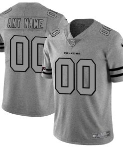 Custom Falcons 2019 Gray Gridiron Gray Vapor Untouchable Limited Jersey