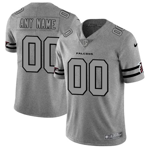 Custom Falcons 2019 Gray Gridiron Gray Vapor Untouchable Limited Jersey