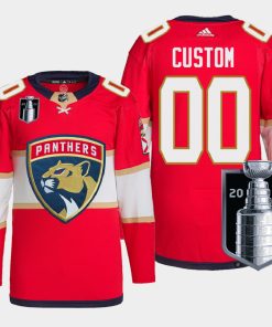 Custom Florida Panthers 2022 Stanley Cup Playoffs Red Pro Jersey
