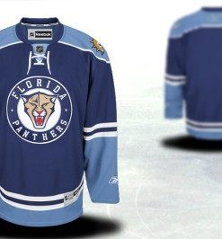 Custom Florida Panthers Blue Third Jersey