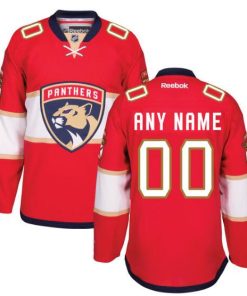 Custom Florida Panthers Red Home Premier Jersey