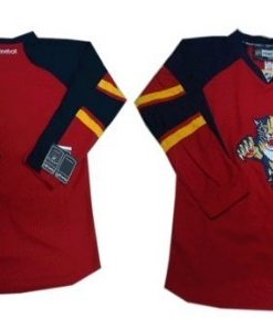 Custom Florida Panthers Red Jersey