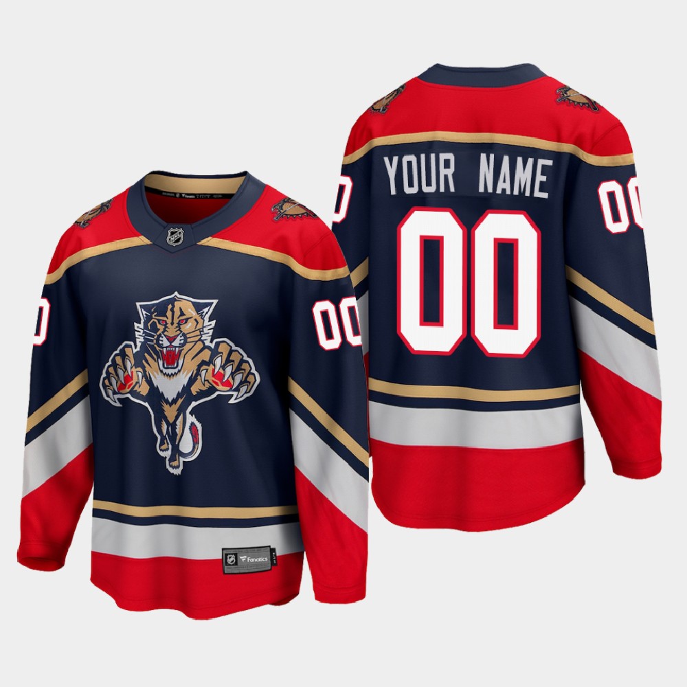 Custom Florida Panthers Special Edition 2021 Blue Jersey - Heretro.com