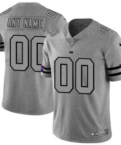 Custom Giants 2019 Gray Gridiron Gray Vapor Untouchable Limited Jersey
