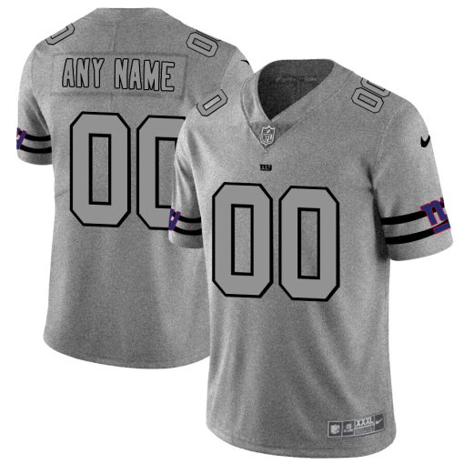 Custom Giants 2019 Gray Gridiron Gray Vapor Untouchable Limited Jersey