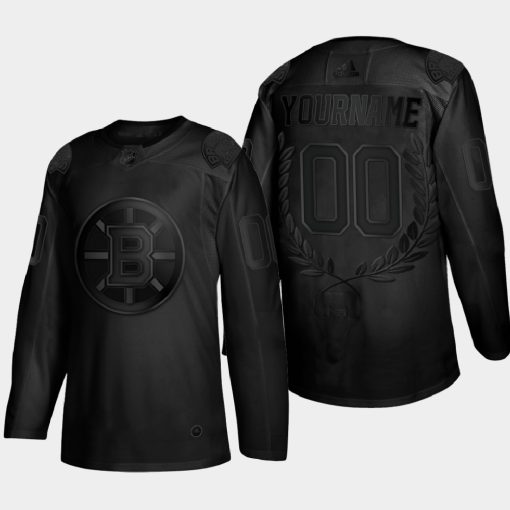 Custom Glory Boston Bruins Black Award Jersey