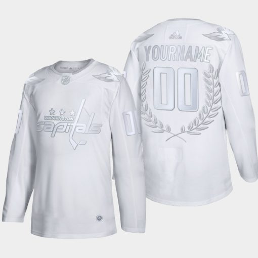 Custom Glory Washington Capitals White Award Jersey