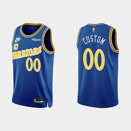 Custom Golden State Warriors 2022-23 Blue Stitched Basketball Jersey