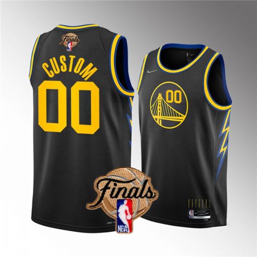 Custom Golden State Warriors Active Player 2022 Black Finals Jersey