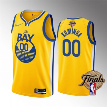 Custom Golden State Warriors Active Player 2022 Yellow Finals Jersey