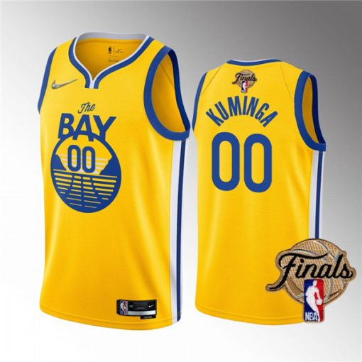 Custom Golden State Warriors Active Player 2022 Yellow Finals Jersey