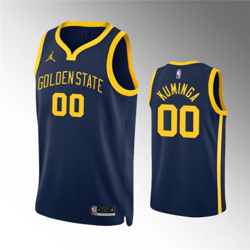 Custom Golden State Warriors Active Player Navy Statement Editionstitched Jersey