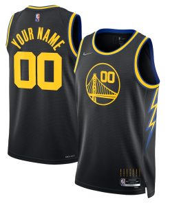 Custom Golden State Warriors Black 2021-22 Swingman Jersey - City Edition