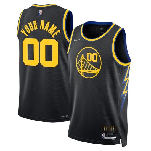 Custom Golden State Warriors Black 2021-22 Swingman Jersey - City Edition