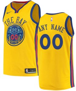 Custom Golden State Warriors Gold City Edition Jersey