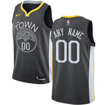 Custom Golden State Warriors Swingman Black Alternate Statement Edition Jersey