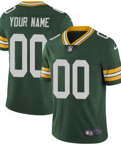 Custom Green Bay Packers Green Vapor Untouchable Player Limited Jersey