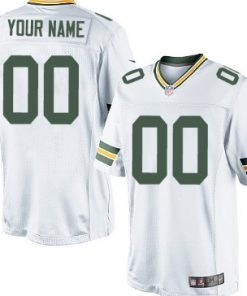 Custom Green Bay Packers White Limited Jersey