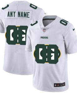 Custom Green Bay Packers White Team Big Logo Vapor Untouchable Limited Jersey