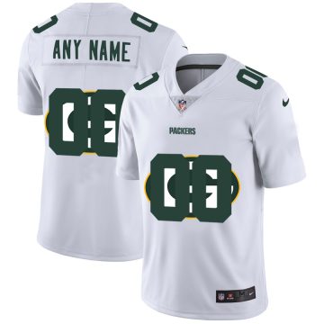 Custom Green Bay Packers White Team Big Logo Vapor Untouchable Limited Jersey