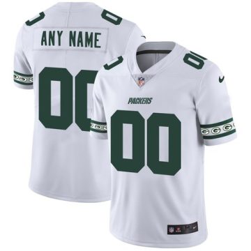 Custom Green Bay Packers White Team Logo Vapor Limited NFL Jersey