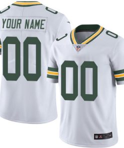 Custom Green Bay Packers White Vapor Untouchable Player Limited Jersey