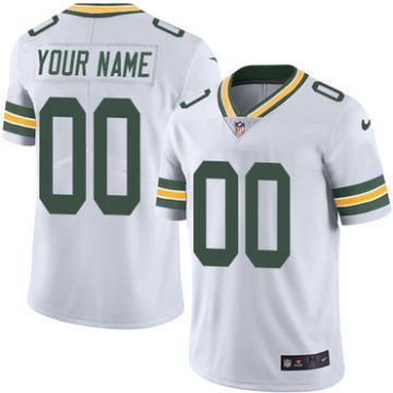 Custom Green Bay Packers White Vapor Untouchable Player Limited Jersey