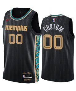 Custom Grizzlies Swingman Black 2020 21 City Edition Jersey
