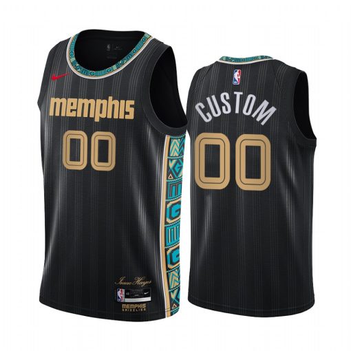 Custom Grizzlies Swingman Black 2020 21 City Edition Jersey