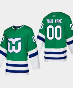 Custom Hartford Whalers 2019-20 Heritage Green Player Jersey