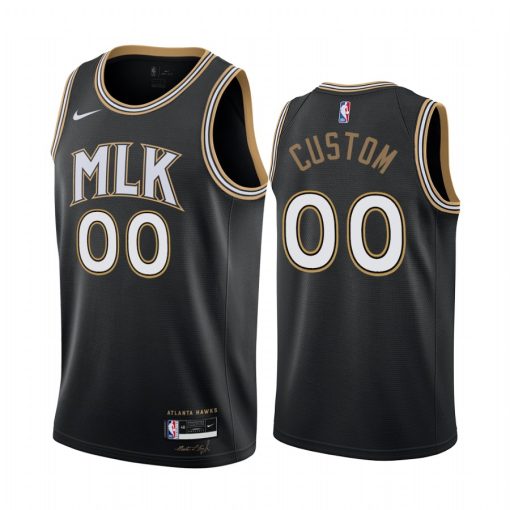 Custom Hawks Swingman Black 2020 21 City Edition Jersey