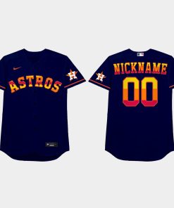 Custom Houston Astros 2021 Players' Weekend Nickname Jersey Royal