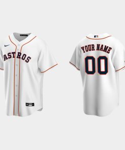 Custom Houston Astros 2022 Postseason Cool Base Jersey White