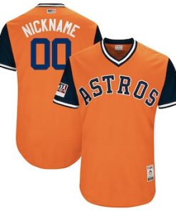 Custom Houston Astros Orange 2018 Players' Weekend Flex Base Jersey