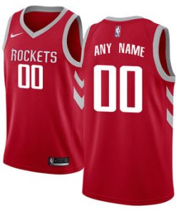 Custom Houston Rockets Red Swingman Icon Edition Jersey