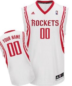Custom Houston Rockets White Jersey