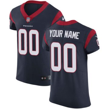 Custom Houston Texans Navy Blue Team Color Vapor Untouchable Elite NFL Jersey