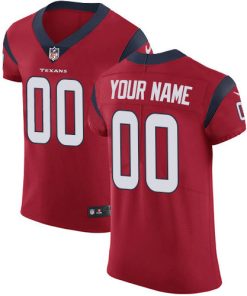 Custom Houston Texans Red Alternate Vapor Untouchable Elite NFL Jersey