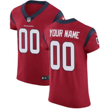 Custom Houston Texans Red Alternate Vapor Untouchable Elite NFL Jersey