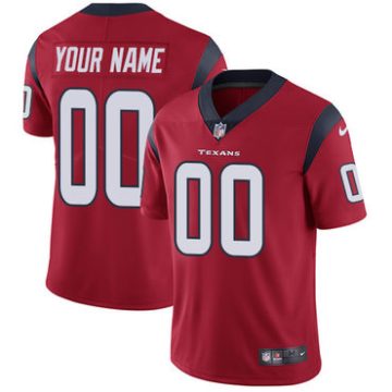 Custom Houston Texans Red Vapor Untouchable Player Limited Jersey